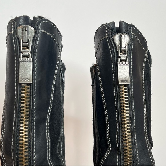 Josef Seibel Leather Zip Up Lined Winter Boots Size 37 / 7 - Picture 6 of 13